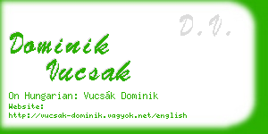 dominik vucsak business card